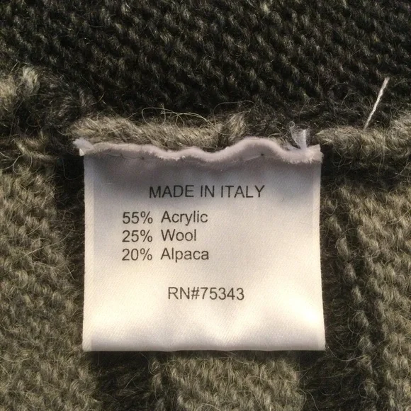 Twins Wool/Alpaca Blend Made In Italy Cardigan Sweater Size Small - Picture 8 of 13